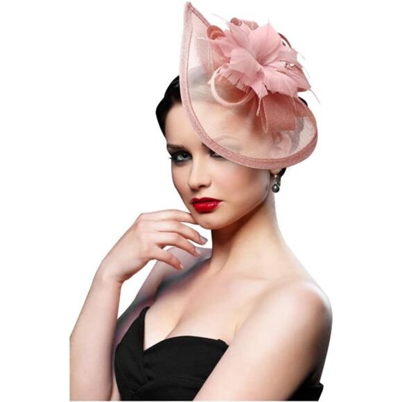 Fascinator Hats Tea Party Hat Vintage Pillbox Hat Headband - Picture 2 of 8